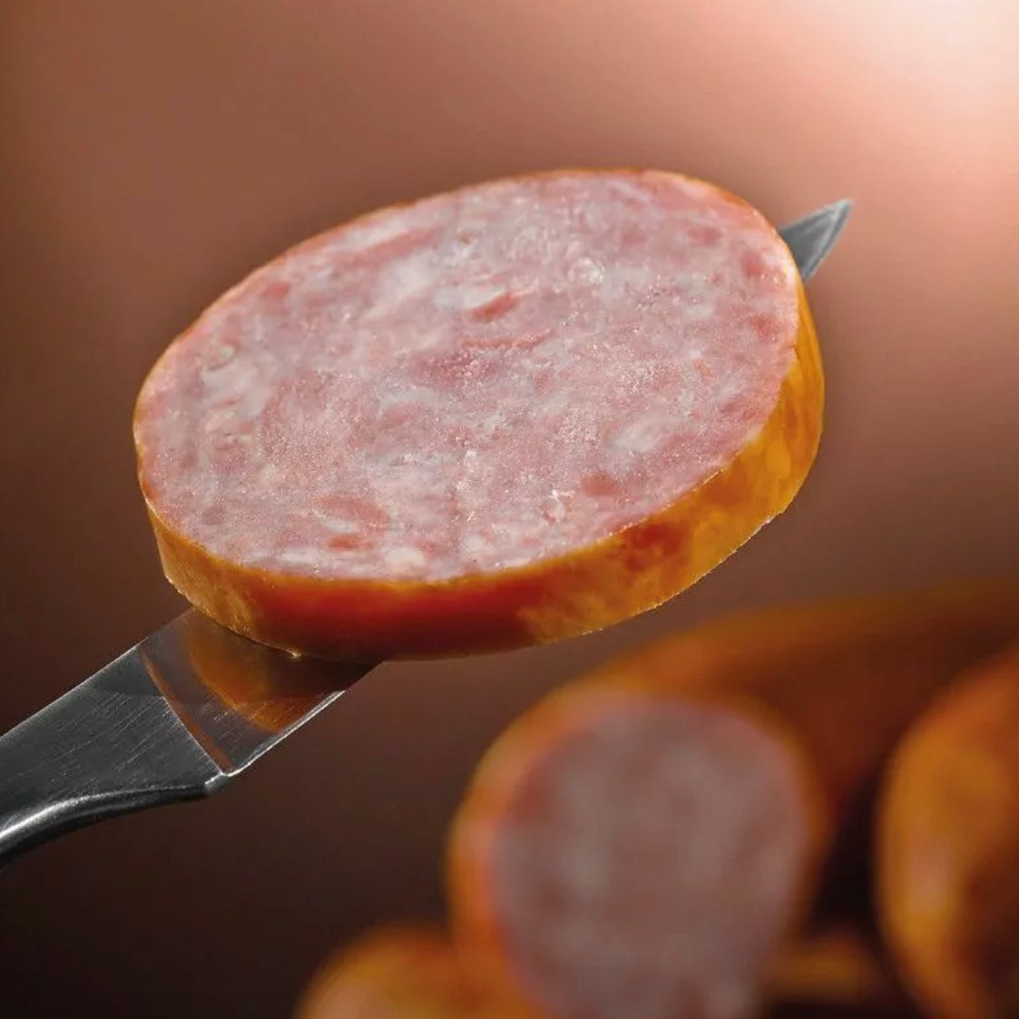 Chorizo de ajo ahumado curvo tripa natural - 700g