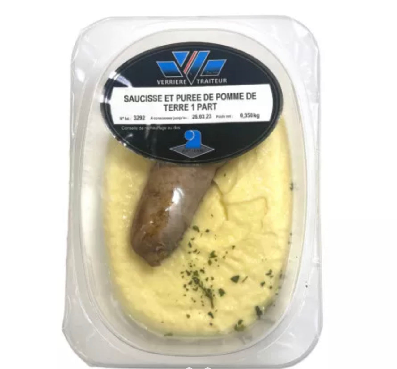 Salchicha y puré de patatas - 350g