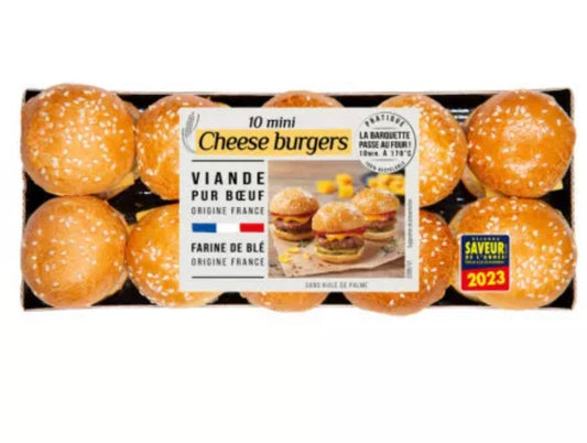 Mini Cheese burgers x10 ±420g