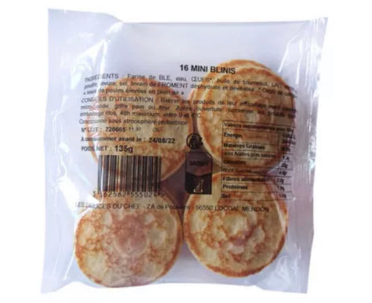 Mini artisanal Blinis x30 pieces - 135g