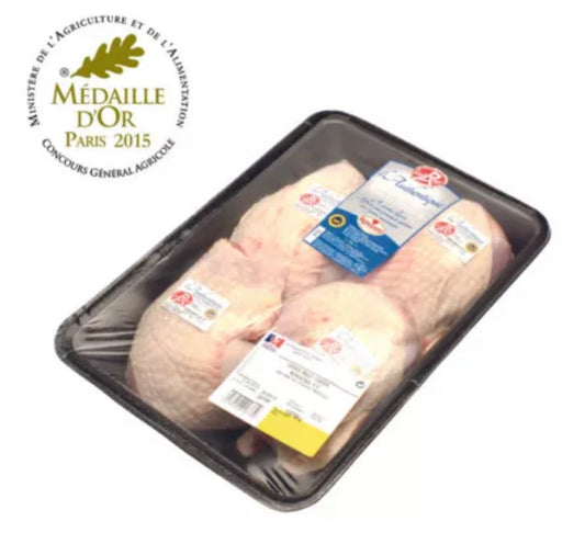 Muslo de Pollo de Campo 100 días IGP Orléanais Label Rouge x4-5 ±1,5kg