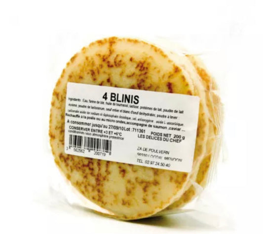 Blinis x4 pieces - 200g