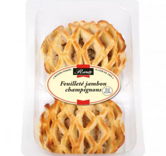 Hojaldre de jamón y champiñones 2x140g