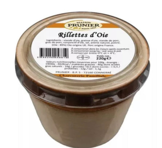 Rilletten von Maison Prunier – Grauer Topf 220 g