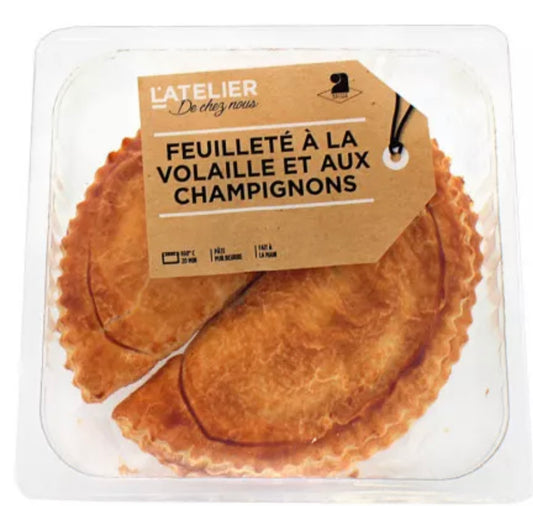 Feuilleté volaille champignons 2x150g