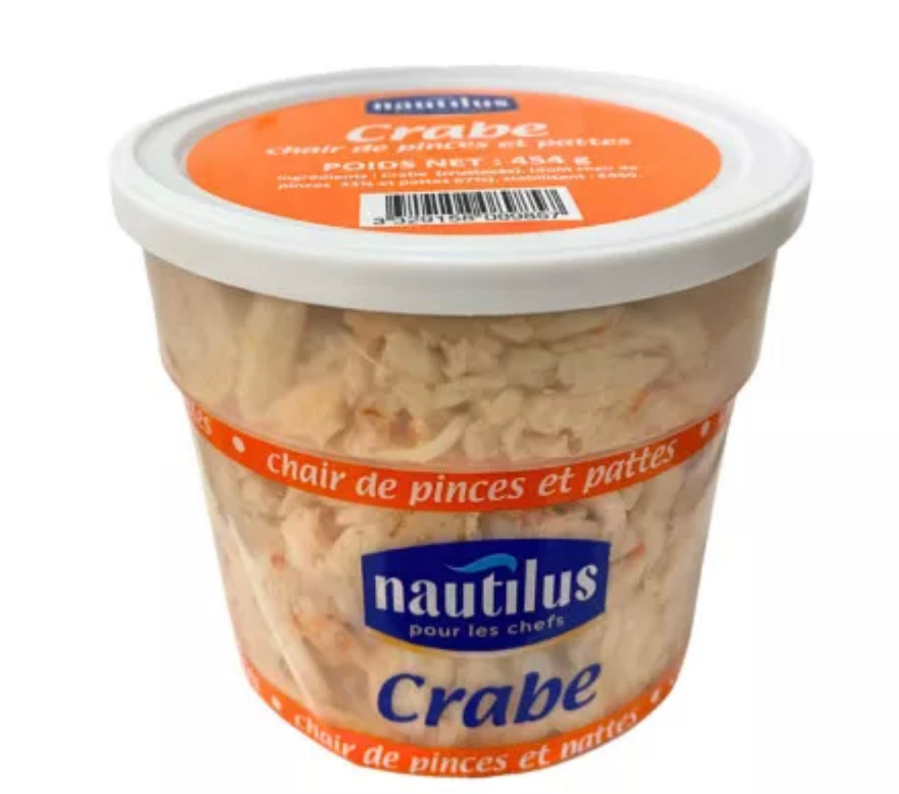 Chair de crabe, pinces et pattes - 454g