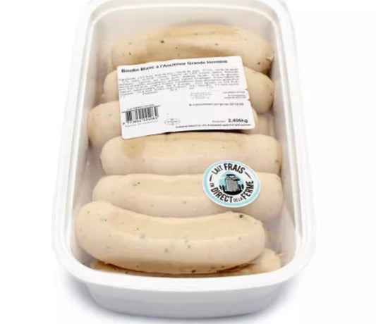 Boudin blanc à l'ancienne "Grande Hermine" x18 ±2,25kg