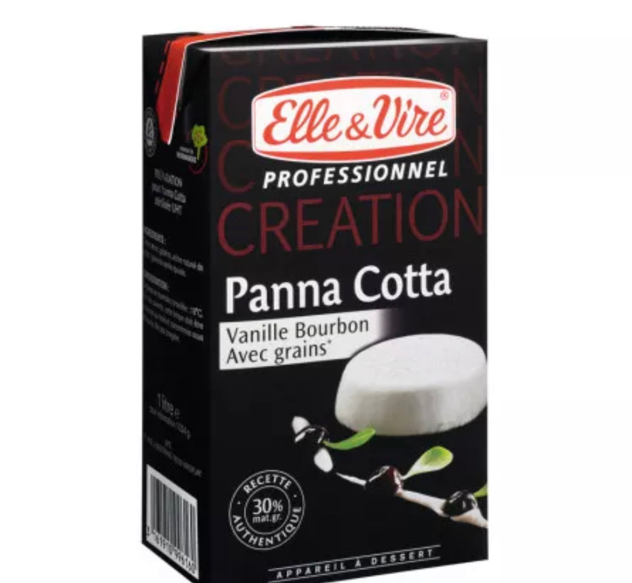 Dispositivo para Panna Cotta de vainilla Bourbon - 1L