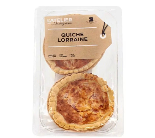 Quiche lorraine pâte pur beurre 2x150g