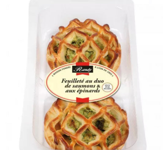 Hojaldre de salmón y espinacas 2x110g