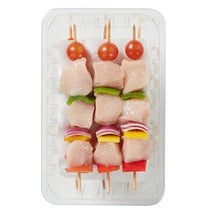 Brochette de poulet français mariné aux poivrons et oignons x6 ±1kg
