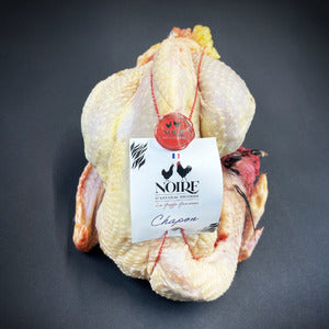 ✨Chapon Noire d'Astarac Bigorre plumé à sec et effilé ±3kg✨