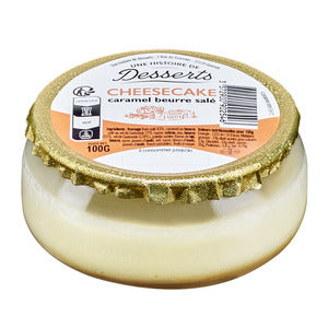 Tarta de queso con caramelo salado en vaso 100g