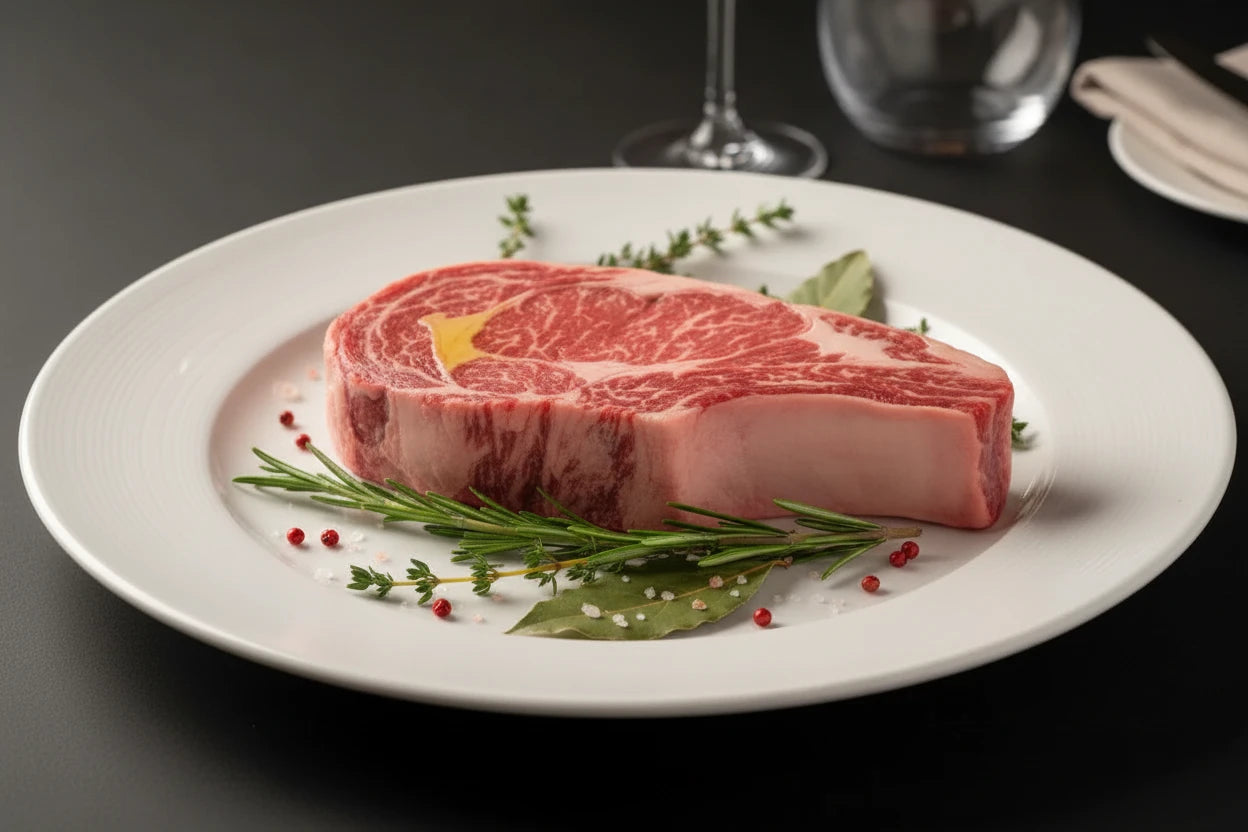 Côte de boeuf français de race Charolais ±1,2kg