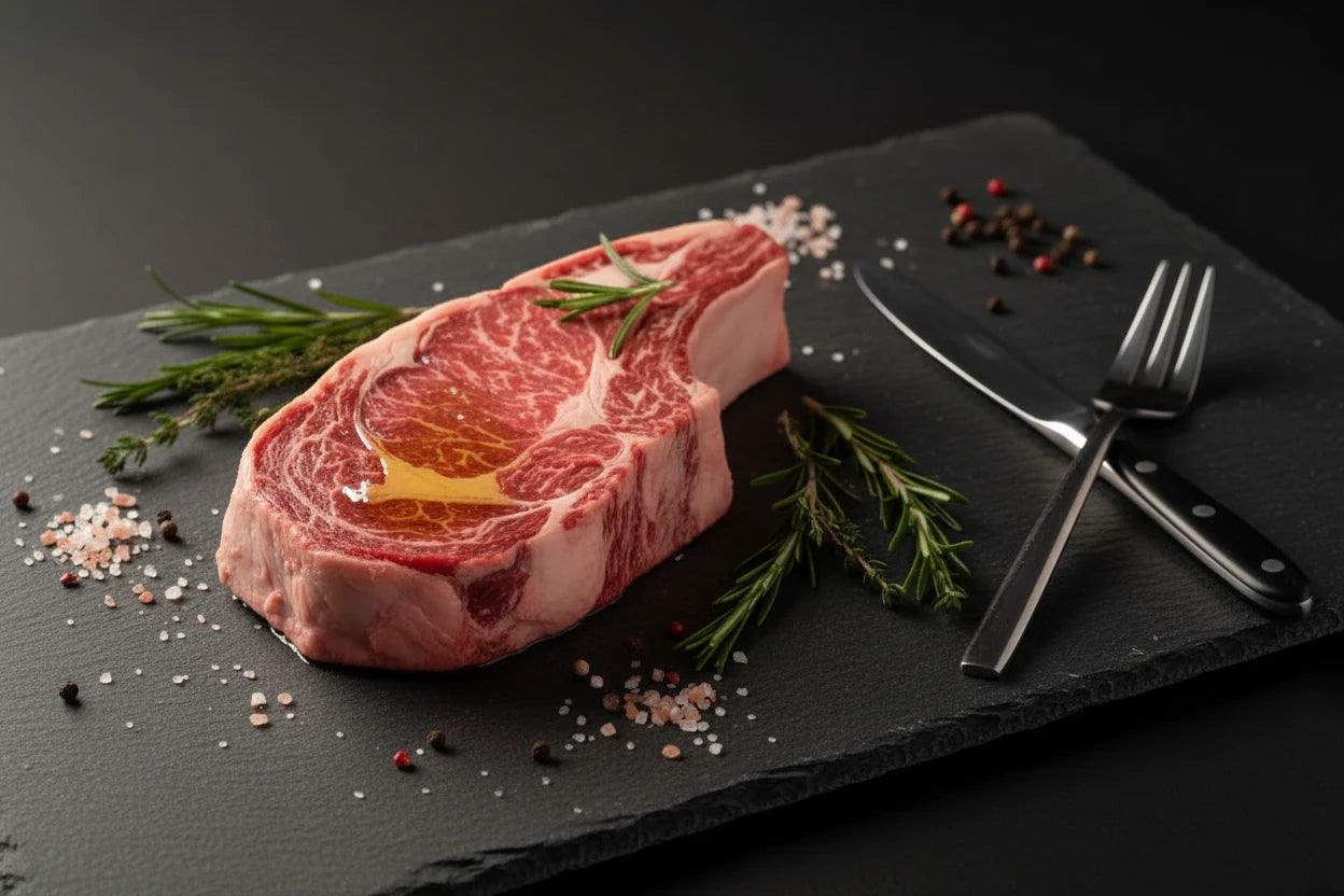 Côte de boeuf française de race Limousine ±1,2kg