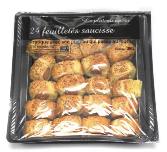 Saucisses feuilletées sur plateau x24 - 390g