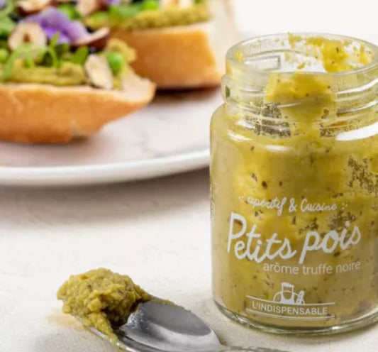 Extra fine pea paste with black truffle flavor - 90g