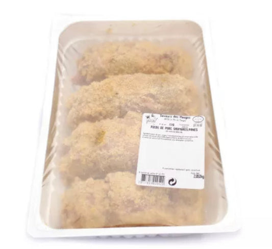 Pied de porc cuit pané x4 ±1,6kg