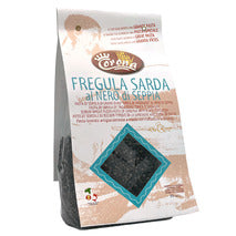 Fregula sarda con tinta de calamar - pasta de trigo duro tostada 500g