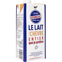 Lait de Chèvre Entier UHT 100 % Français – Laiterie Verneuil – 1 L