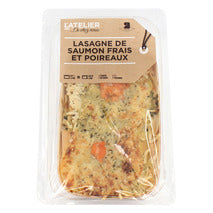 Fresh salmon and leek lasagna 450g