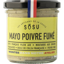 Mayonnaise artisanale au poivre fumé verrine 130g