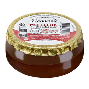 Fondant de chocolate negro en vaso 120g