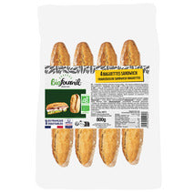 Pain baguette précuite BIO 4x200g