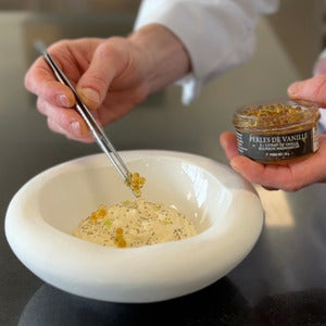 50g jar of Bourbon vanilla pearls from Madagascar