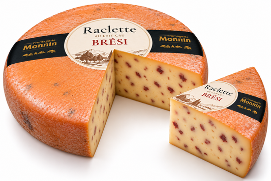 Raclette au lait cru au brési | Éclats de viande de bœuf séché & fumé au tuyé