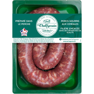 Saucisse au couteau nature boyau naturel porc français ±500g