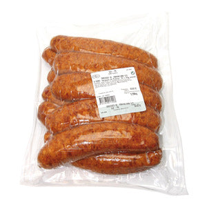 Saucisse de Montbéliard à cuire IGP porc français boyau naturel 12x±175g