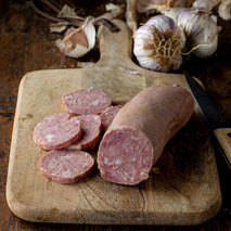 Saucisson à l’ail droit nature La Ferme du Haut-Mont – Porc fermier français – 800 g