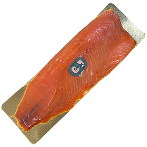 Salmón ahumado de las Islas Feroe cortado a mano con filetes y piel ±1,5 kg