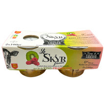 Skyr fermier sur lit de framboise et kiwi 2x100g