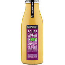 Soupe fraîche de lentilles corail au curry BIO bouteille 50cl