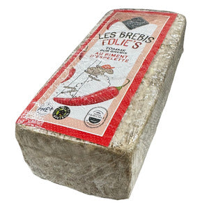 Tomme de brebis de l'Aveyron BIO au piment d'Espelette