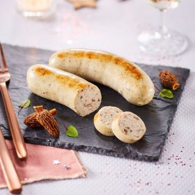 Old-style white pudding with morels 2% Grande Hermine x18 +/-2.25kg