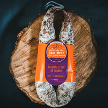 Saucisse sèche de canard & porc fermier français La Ferme du Haut-Mont – 230 g