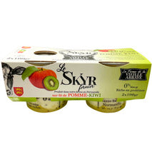 Skyr fermier sur lit de pomme et kiwi 2x100g