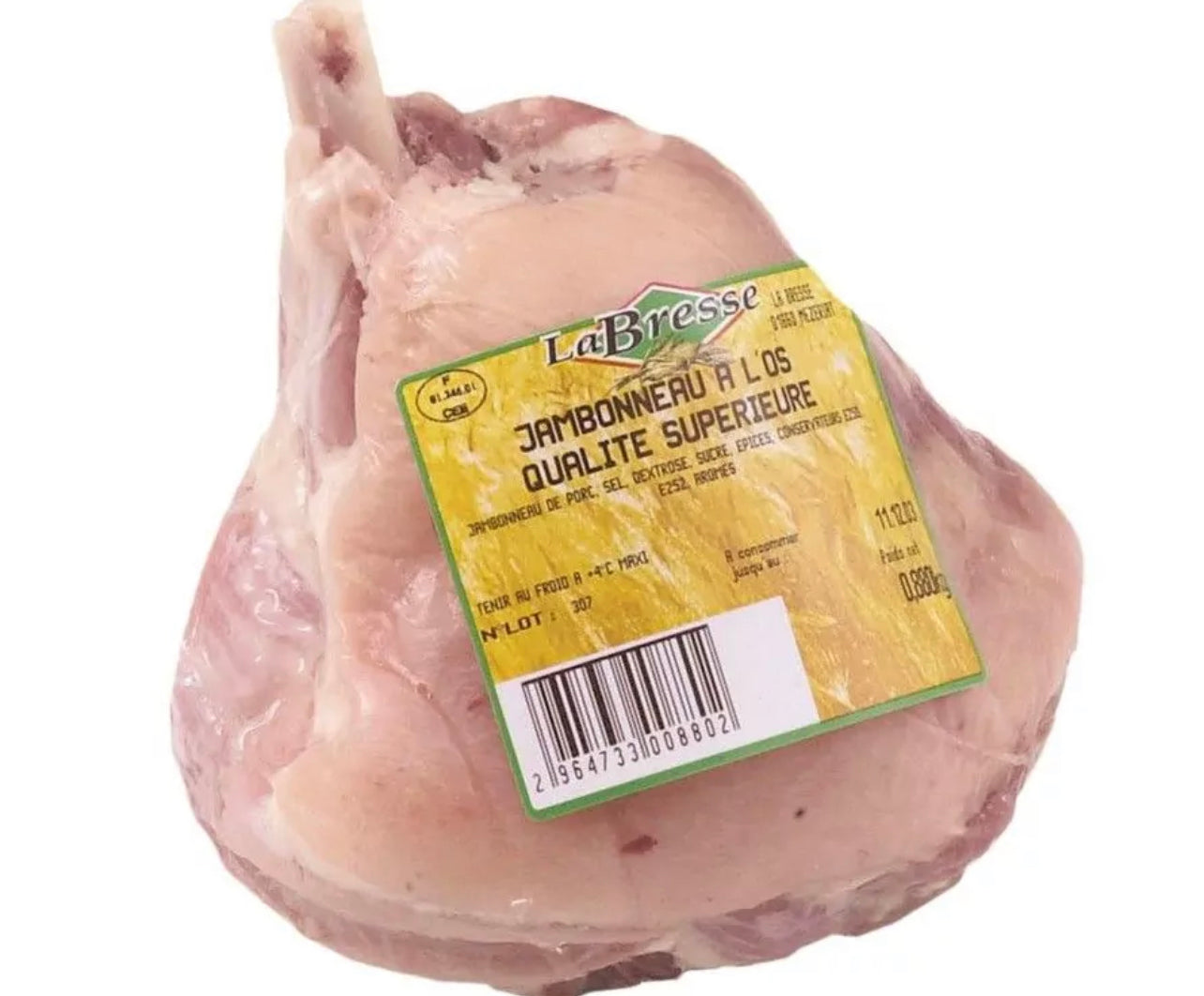 Ham cooked on the bone ±550g
