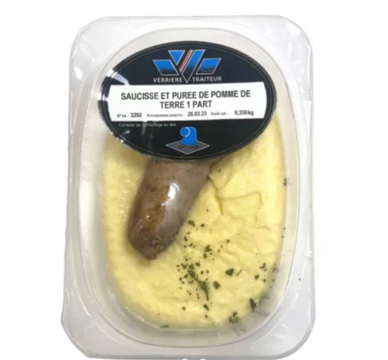 Sausage and mashed potatoes - 350g