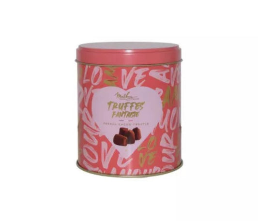 Fancy truffles with raspberry macaroon pieces - 250g