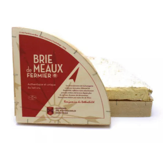 Brie de Meaux AOP de granja con leche cruda 1/4 ±625g