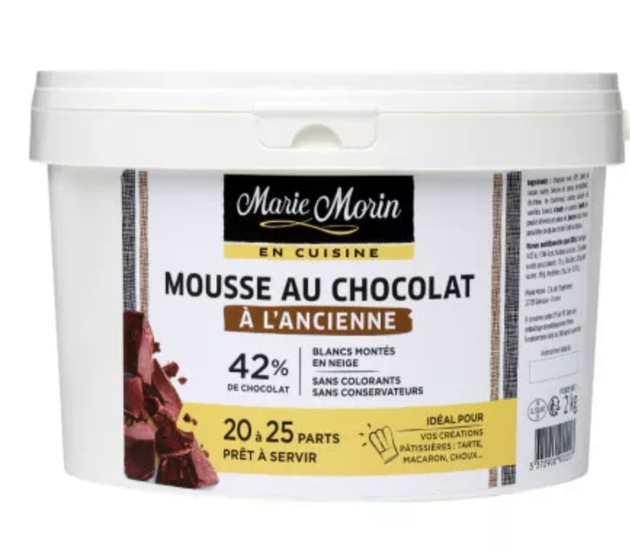 Old-fashioned dark chocolate mousse - 2kg