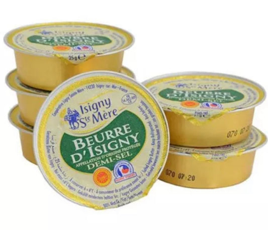 Isigny AOP semi-salted butter refills 48x25g