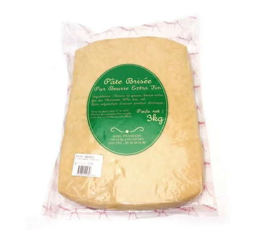 Pure butter shortcrust pastry ready to roll - 3kg