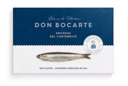Filets d'anchois de Cantabrie à l'huile d'olive vierge extra x10/12 - 100g