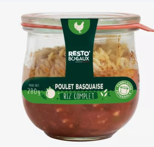 Basquaise chicken and whole grain rice - 280g