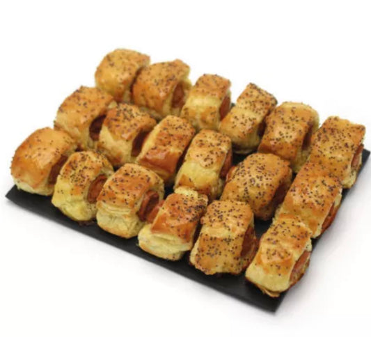 ✨ Puff pastry sausages on tray x24 - 390g✨